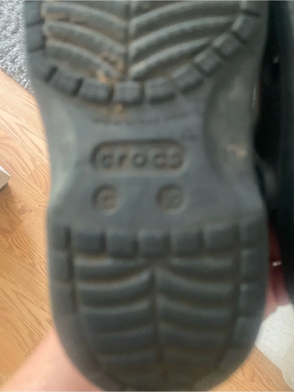 CROCS Kids Black Classic Clogs with Heel Strap